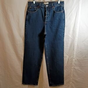 Universal Thread Women's Straight Leg Jeans - Indigo, Button Closure Size 10
